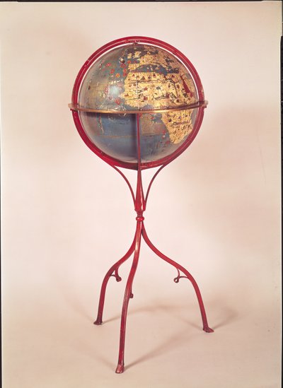 Terrestrial Globe, Showing the Indian Ocean, Made in Nuremberg, 1492 by Martin Behaim